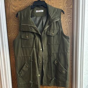 Olive Green Utility Vest